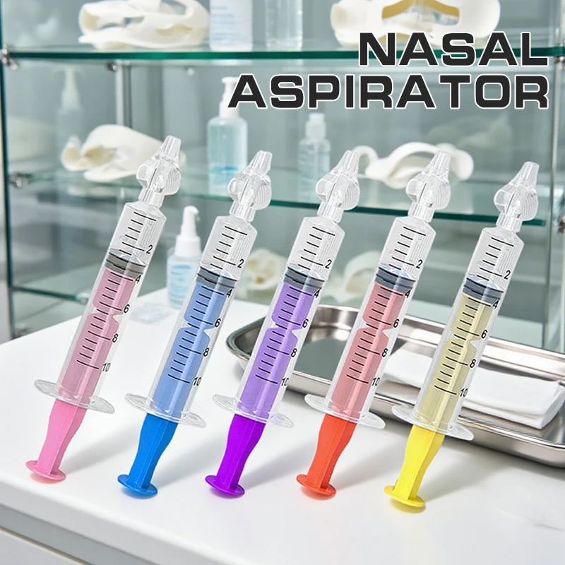 Jeringa para bebé, aspirador Nasal de silicona, aspirador Nasal para recién nacido, lavadora Nasal para rinitis, herramienta de tubo de aguja para nariz limpia para niños