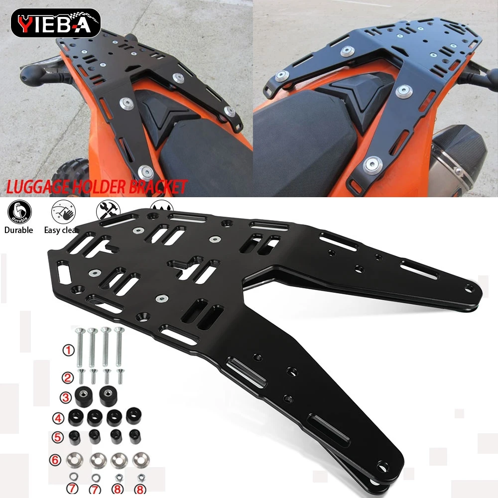 

2025 Motorcycle Accessories For KTM 690 Enduro R 2019 2020 2021 2022 2023 2024 Rear Luggage Rack Cargo Rack Support Shelf Holder