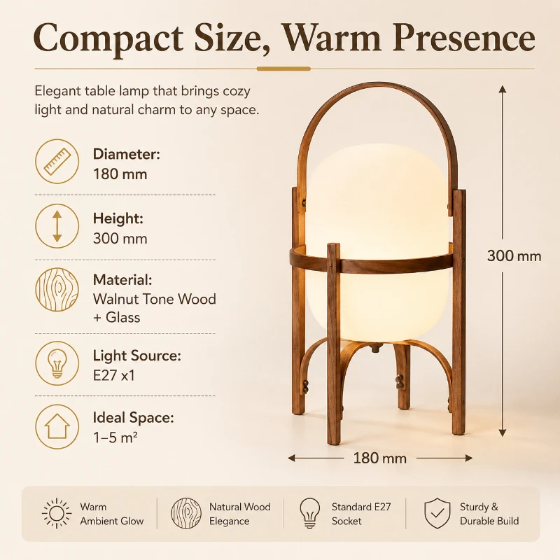 

Nordic Minimalist Modern Designer Solid Wood Desk Lamp Creative Japanese Style Bedroom Customer Study Bedside Glass Desk Lamp