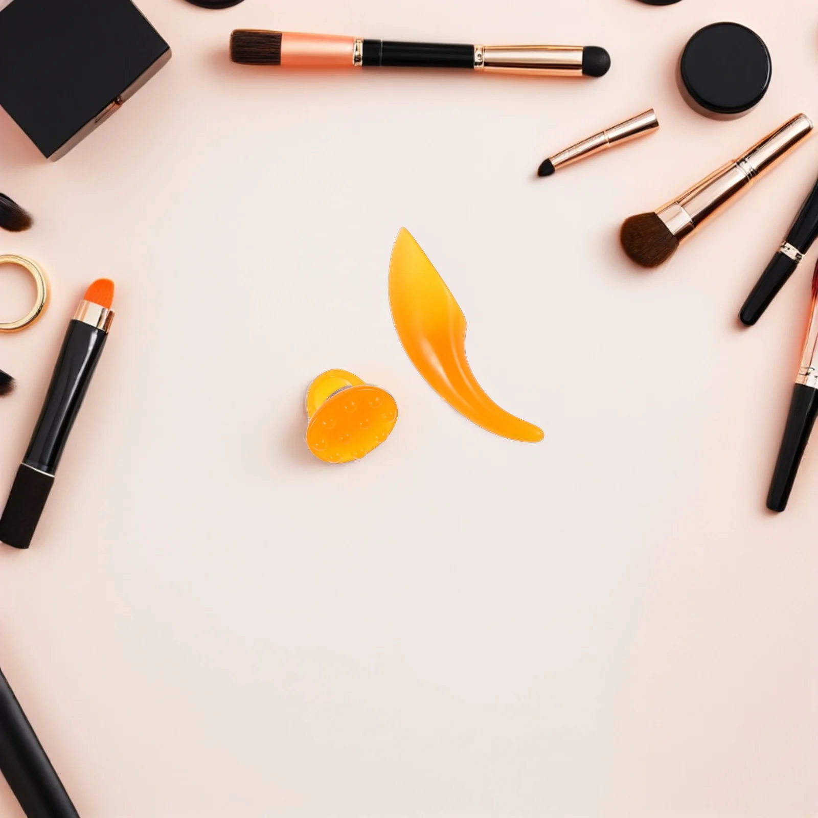 2 pezzi massaggiatore facciale per la cura della pelle portatile a forma di corno Gua Sha strumento viso collo asta raschiante durevole