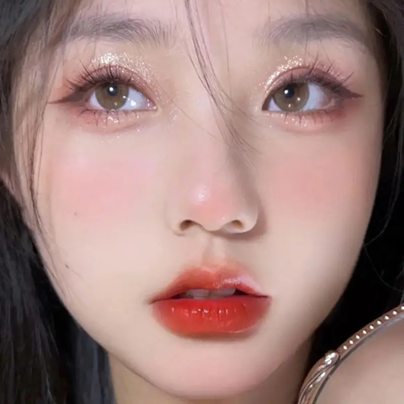 Doppelkopf Lip gloss sexy rote Lippen Make-up Lippen Schlamm Spiegel Wasser glanz transparente Lippen glasur matte Lippenstift koreanische Kosmetik