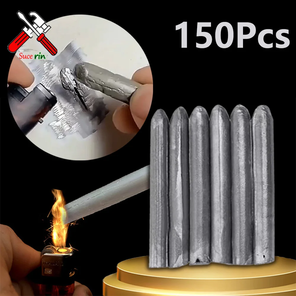 1/150Pc Easy Melt Low Temperature Welding Rod Stainless Steel Copper Iron Solder Rod for Soldering Aluminum Repairing Hole Agent