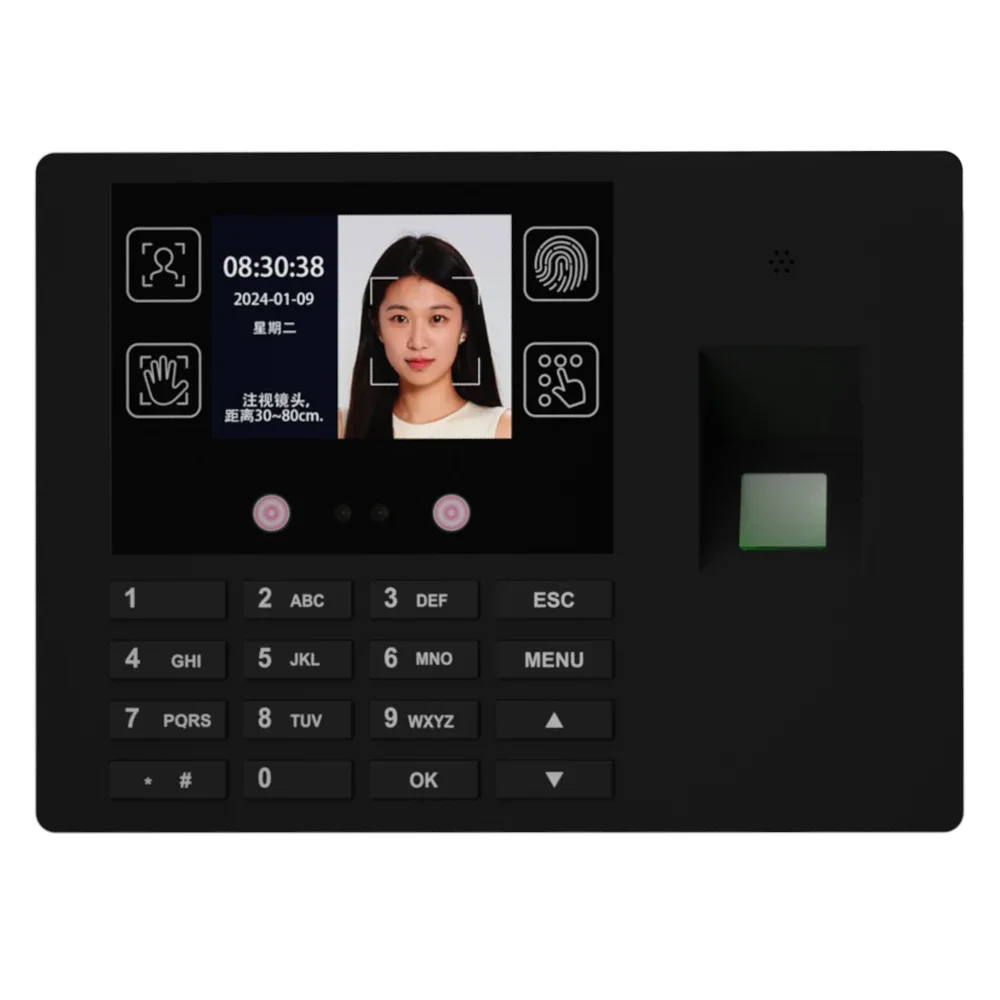 008 001 High Quality Intelligent Cloud Time Attendance Machine Smart Check-in Machine Face Recognition Attendance Machine for Of