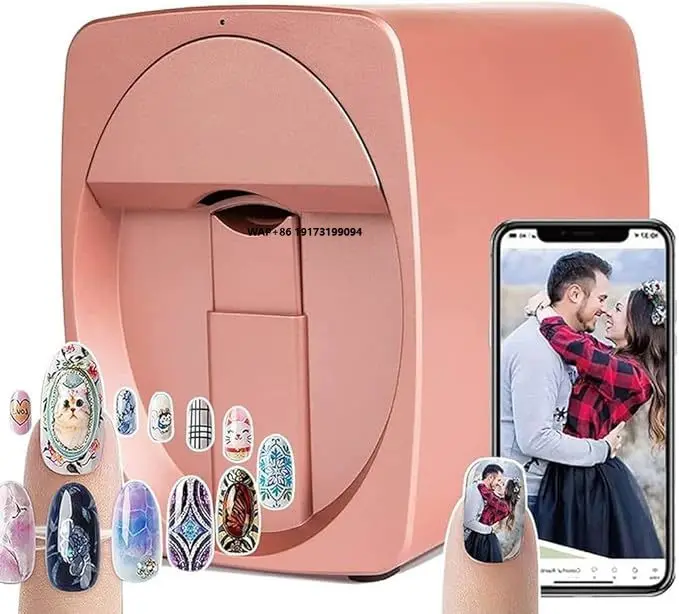 

3d Printer for Nails Portable Automatic Commercial UV Color Printing Making Machine Digital Nail Art Mini 3d Printer Machine