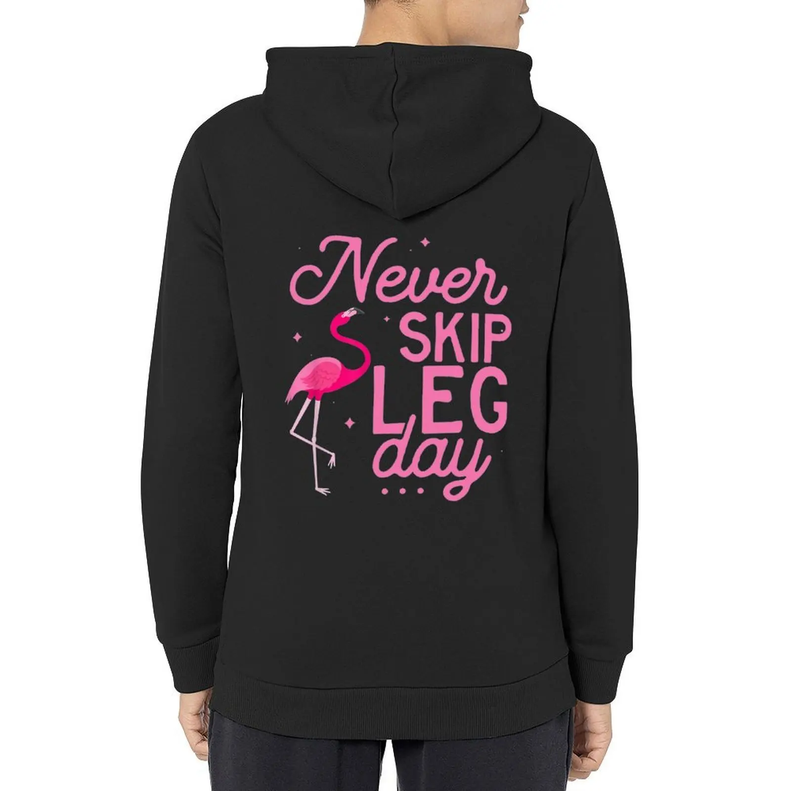 

Never skip leg day Hoodie japanese style men clothes autumn clothes men's winter sweater new hooded tee