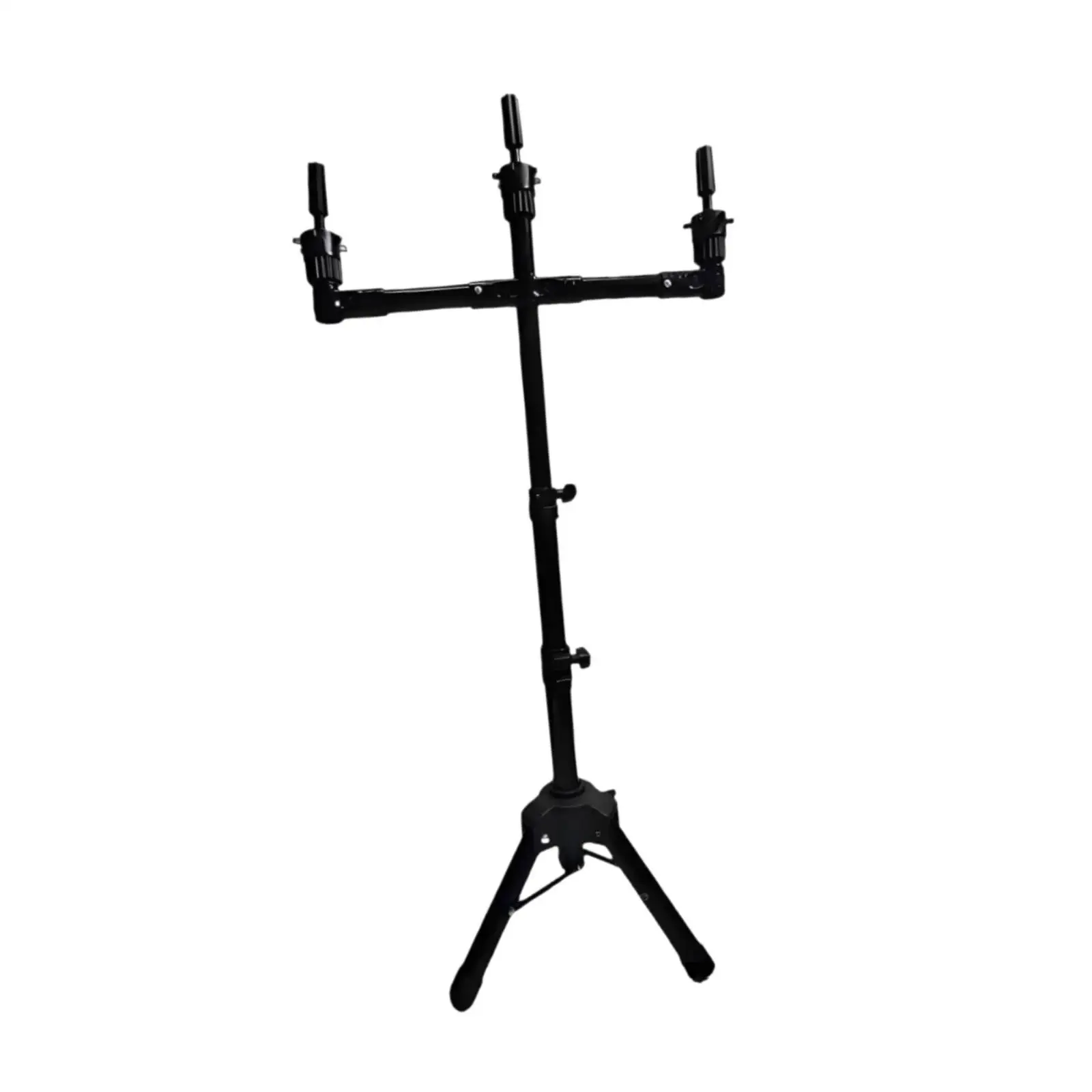 Mannequin Head Stand Sturdy, Portable, Professional, Hairdresser Practice 3 Arms Practical Wigs Head Holder Wig Head Tripod