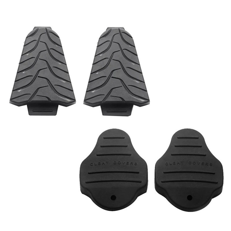 1 Pair Bicycle Pedal Cleats Cover Pedal Cycling Shoes Cleats Protector Road Bike Lock Pedal Cleats Cover