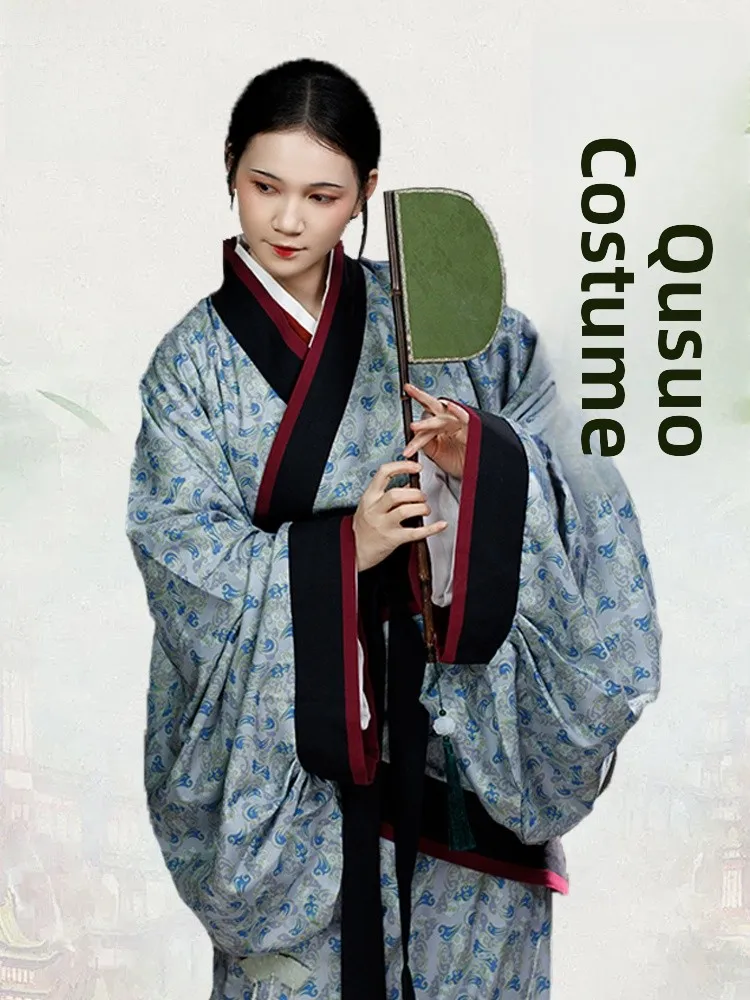 

Новинка! Женское ханьфу Huaiguju Er Ya: Длинное, изогнутое, двойное облегающее платье из хлопка в национальном стиле.