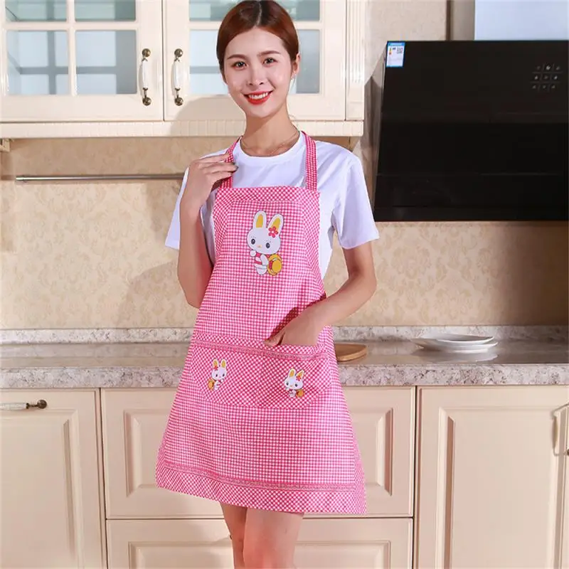 Household Apron High-quality Materials Kitchen Essentials Womens Apron Cartoon Pictures One Size Fits All Kitchen Apron