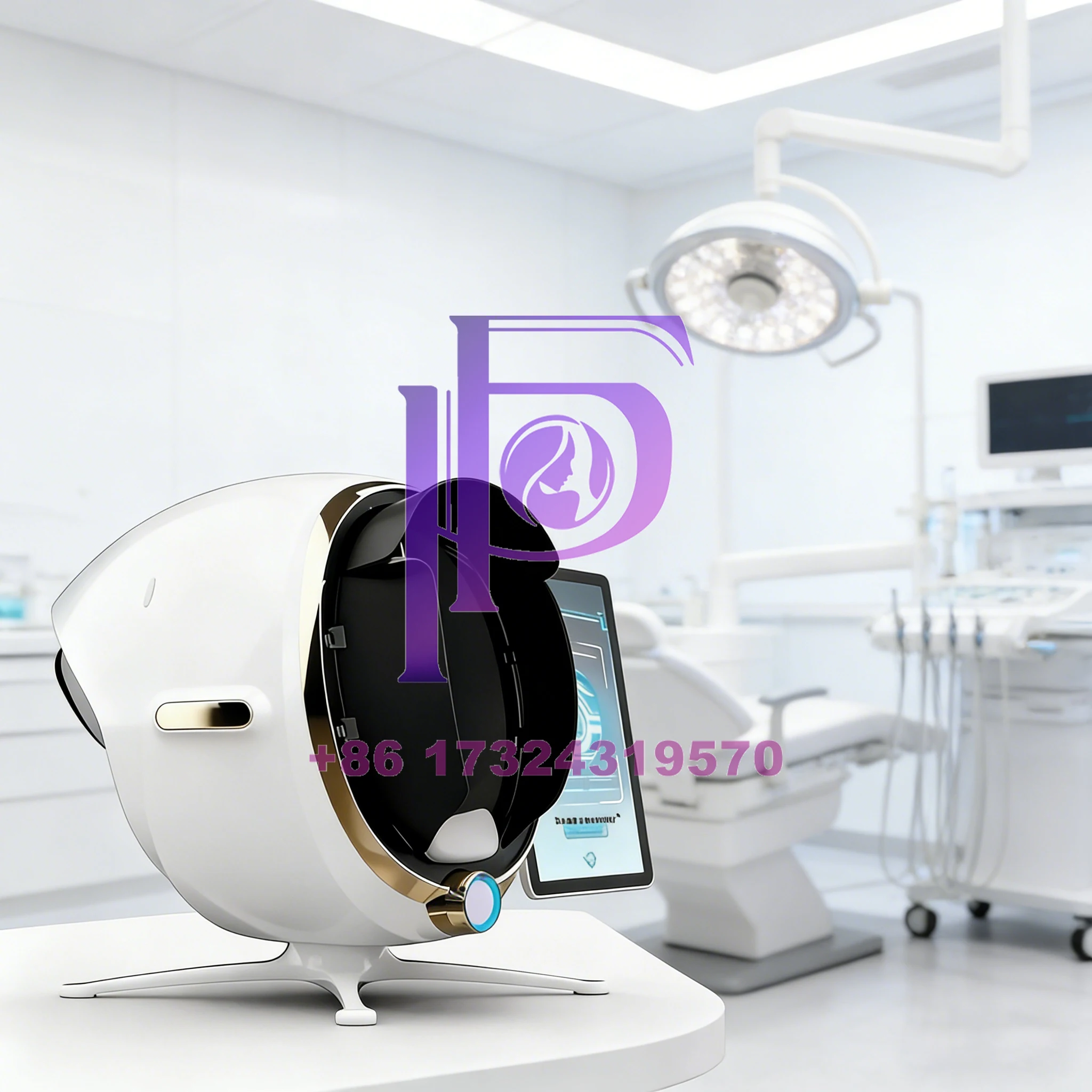 Analizator skóry twarzy 3D AI, wykrywanie problemów skóry, diagnostyka, analiza profesjonalna 8 spektrów, sprzęt do salonów kosmetycznych, CE