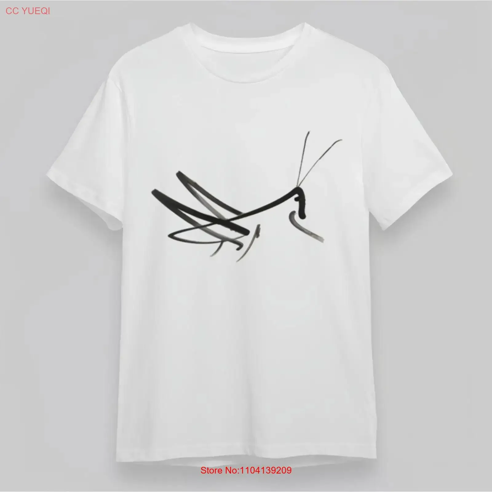 Men's Fashion Classic T Shirt Abstract Insect Silhouette Art  vintage Washed Comfortable Slightly Versatile designer clothes