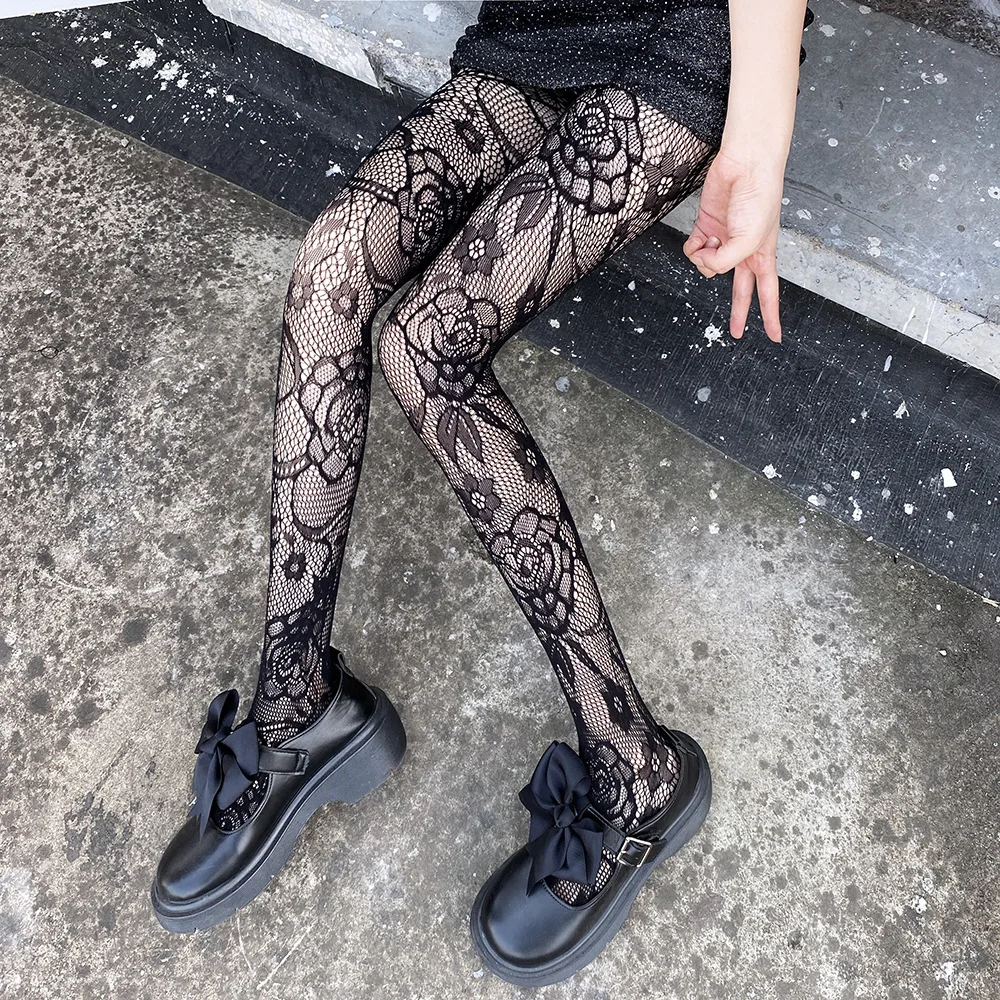 

Summer Kawaii Fishnet Stockings For Girls Sexy Lolita Transparent Underwear See Through Gothic Tights Body Stockings Pantyhose