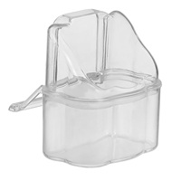 5 Pcs Parrot Feeder Water Cup Bird Cage Feeding Feeders for Outdoors Automatic Drinker Plastic Pet