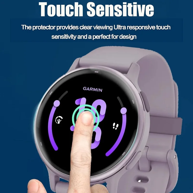 Protector de pantalla de hidrogel para reloj inteligente Garmin Vivoactive 5, película protectora suave transparente HD, 10 piezas