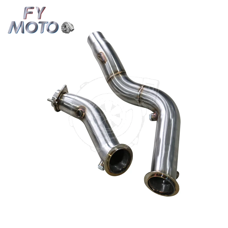 Stainless Steel M PERFORMANCE Exhaust Downpipe for  F80 F82 M3 M4 S55 14+