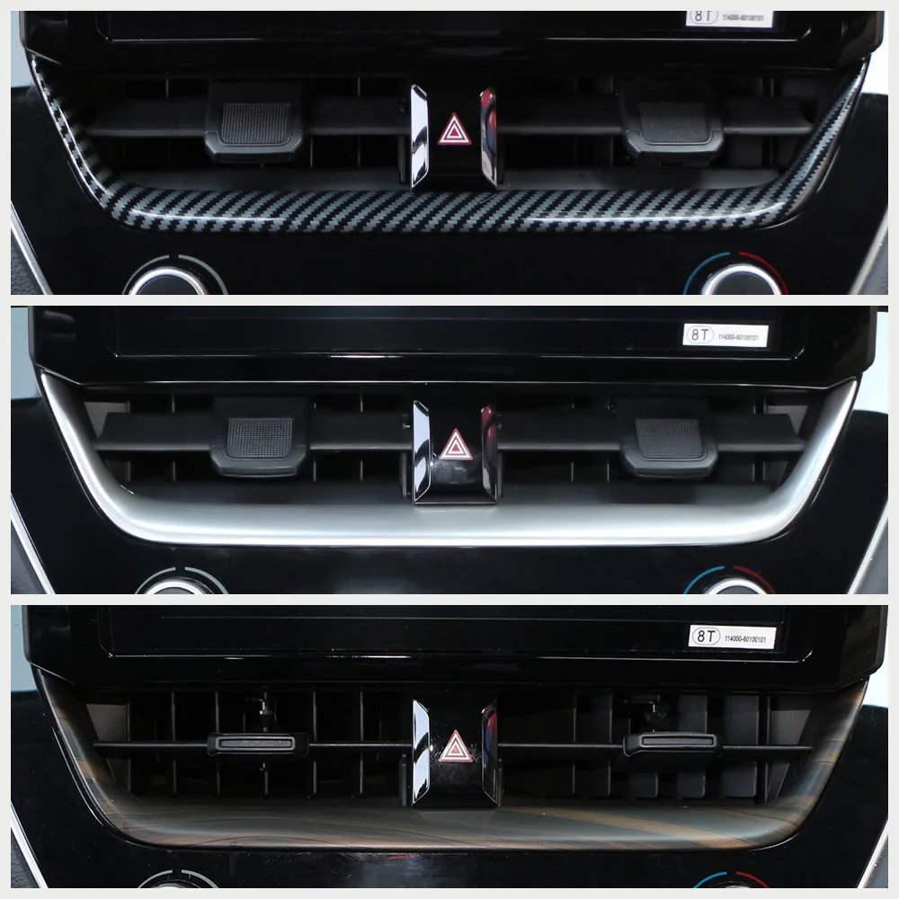 ABS GPS Navigation Lower Trim dla Toyota Corolla Cross XG10 2022 2023 2024 Cover Decoration Frame Stick Interior Accessorie