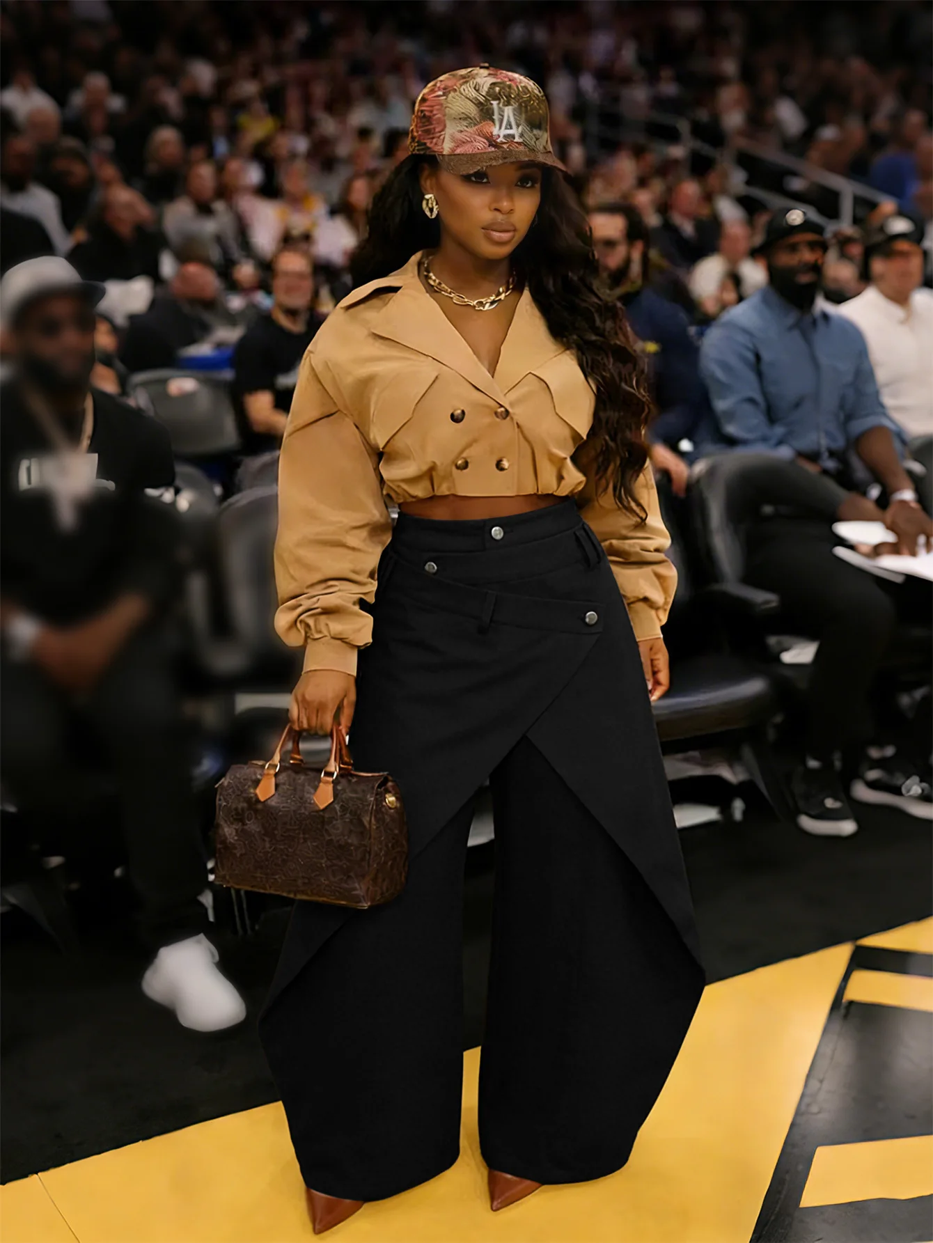 Women Irregular Wide Leg Pants Solid Straight Trousers Full Lenth High Waist Zipper Loose Fit Office Lady Casual 2026 Spring