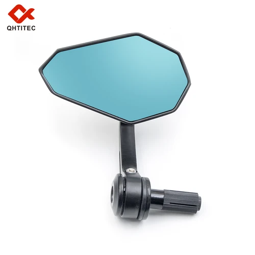 Imagen 2 del producto Espejos retrovisores laterales para extremo de barra de motocicleta de 7/8 ""para Ducati Honda CB650R Kawasaki Yamaha MT03 Suzuki SV650 GSXS750 Benelli