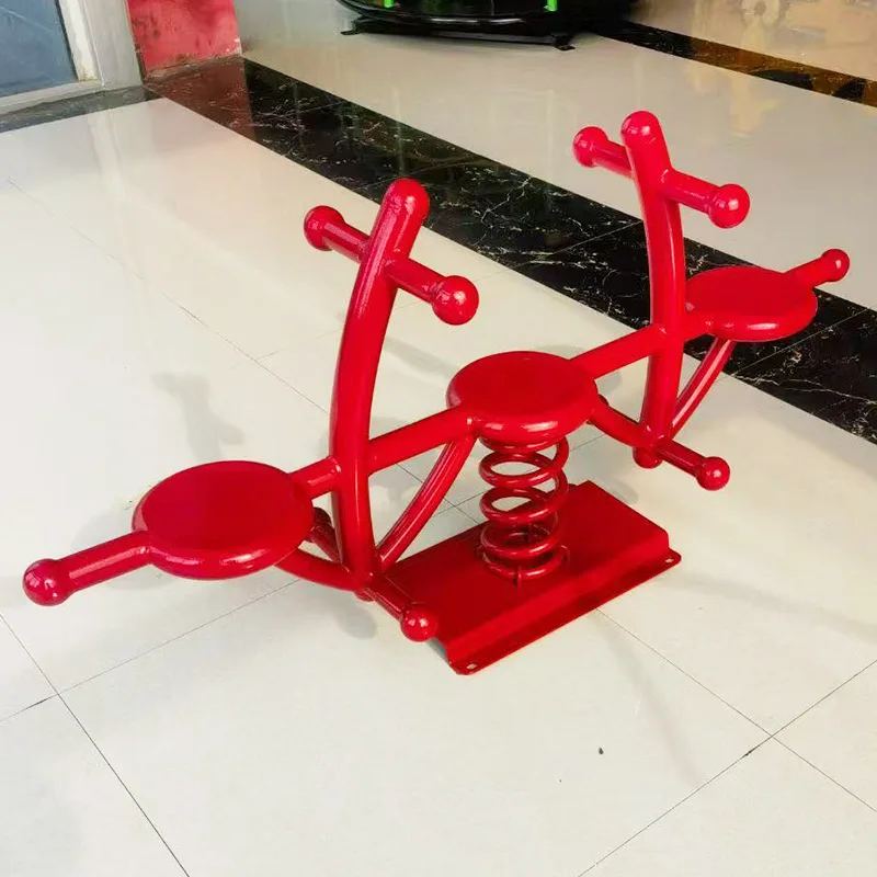 Factory Direct 2026 Amusement facilities Double rocking horse training balance beam