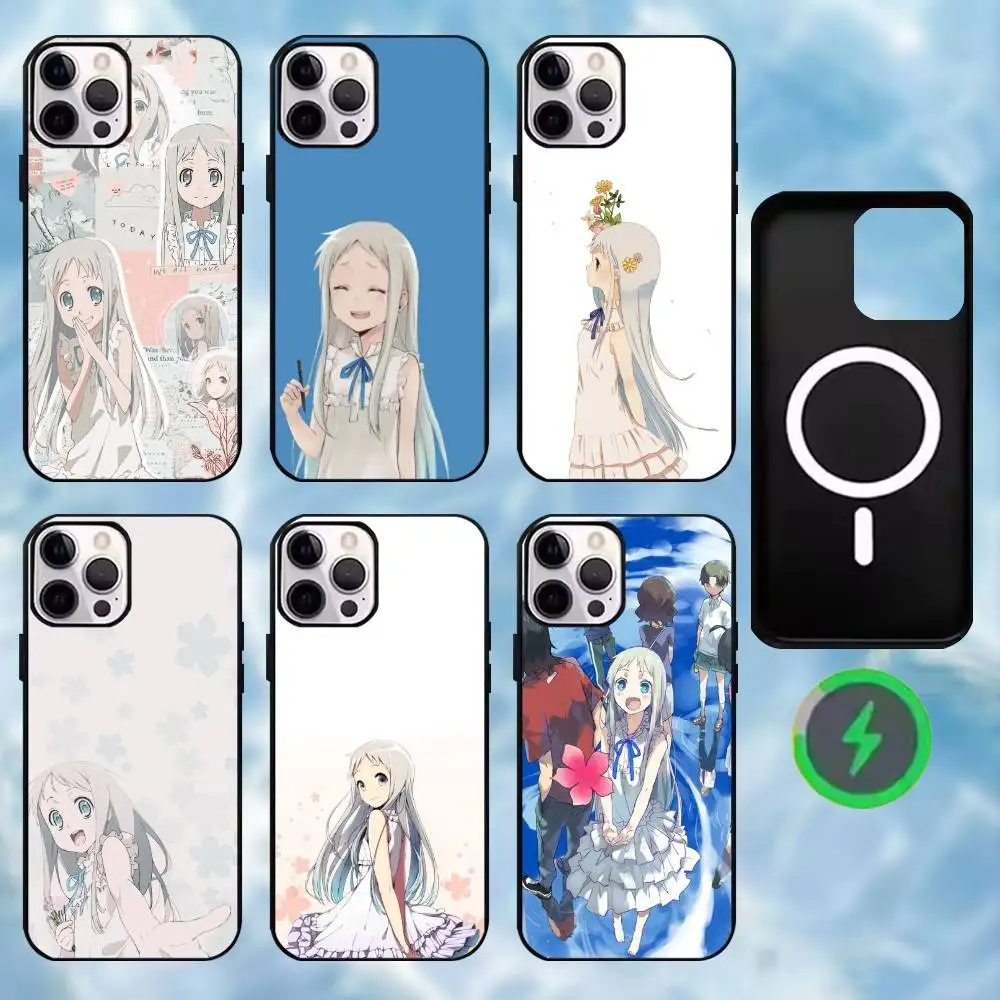 

U-Unknown Flower's Name Phone Case For iPhone17,16,15,14,13,12,11 Max Black Wireless Charging Protecitve Cover