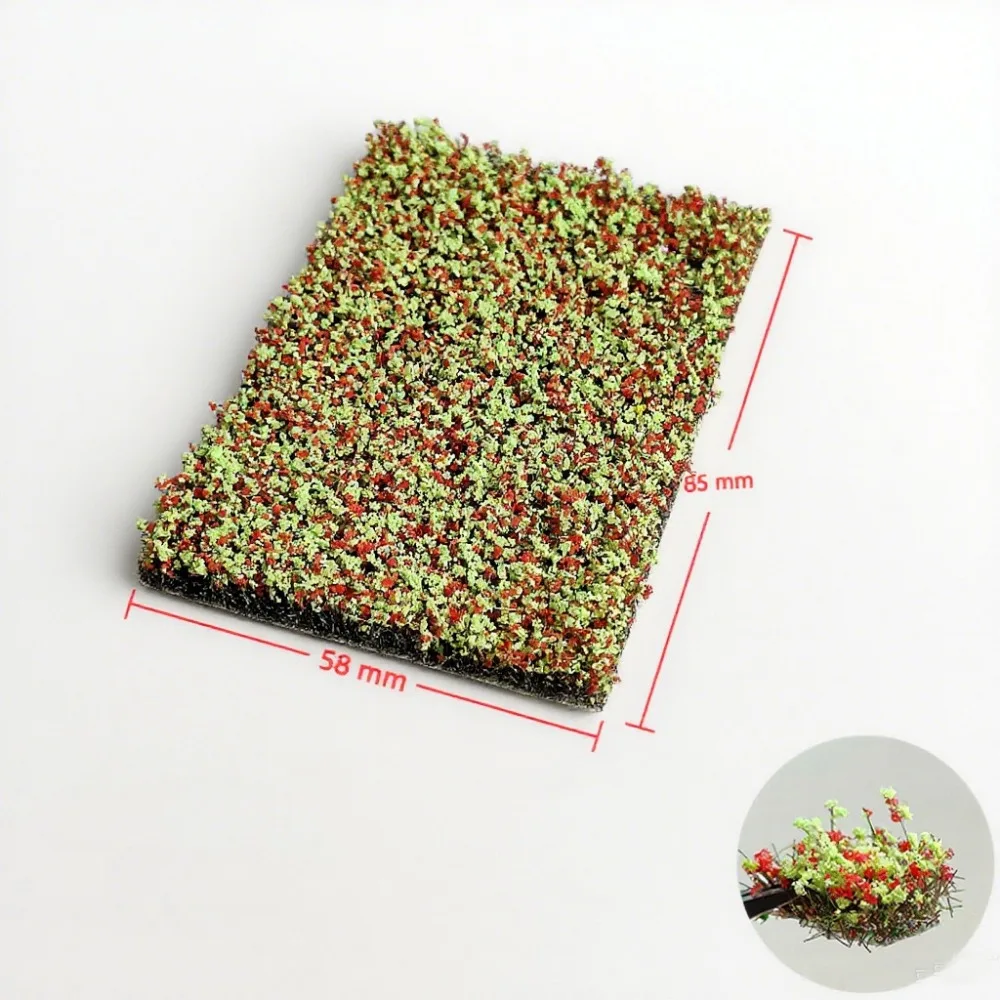 Multicolor Hand Torn Flower Clusters Height 10mm/16mm Building Models Artificial Flower Cluster Sand Table DIY Accessories