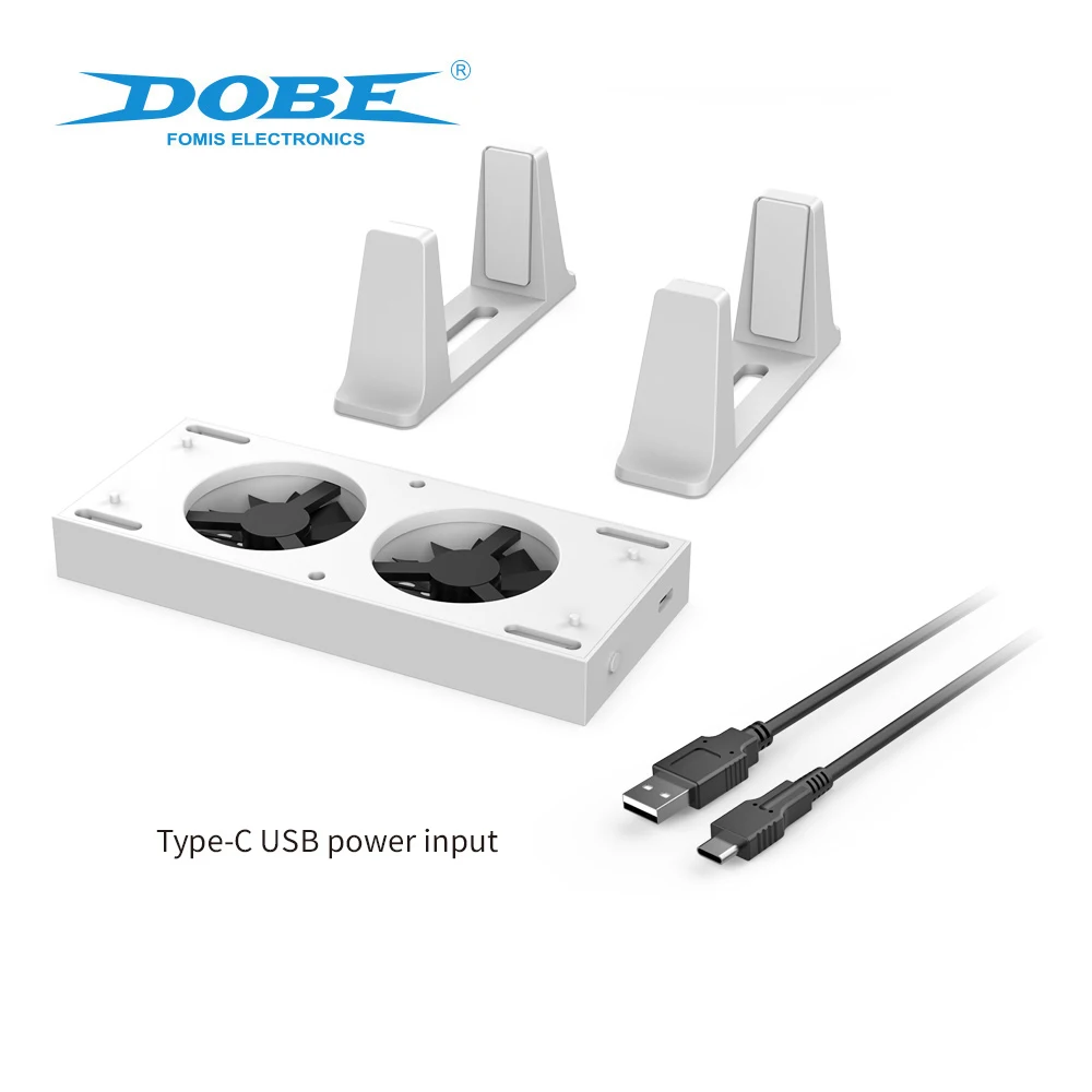 DOBE TYX-0658 Vertical Cooling Stand for Xbox Series X,Cooling Tower with Dual Fans& USB Hub,Gaming Console Cooler&Space-Saving