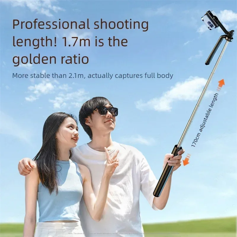 Selfie Stick 1.7 Meter Ultra Long Stretch Portable debounce Phone Holder Bluetooth Remote With Fill light Tripod Stand For Live