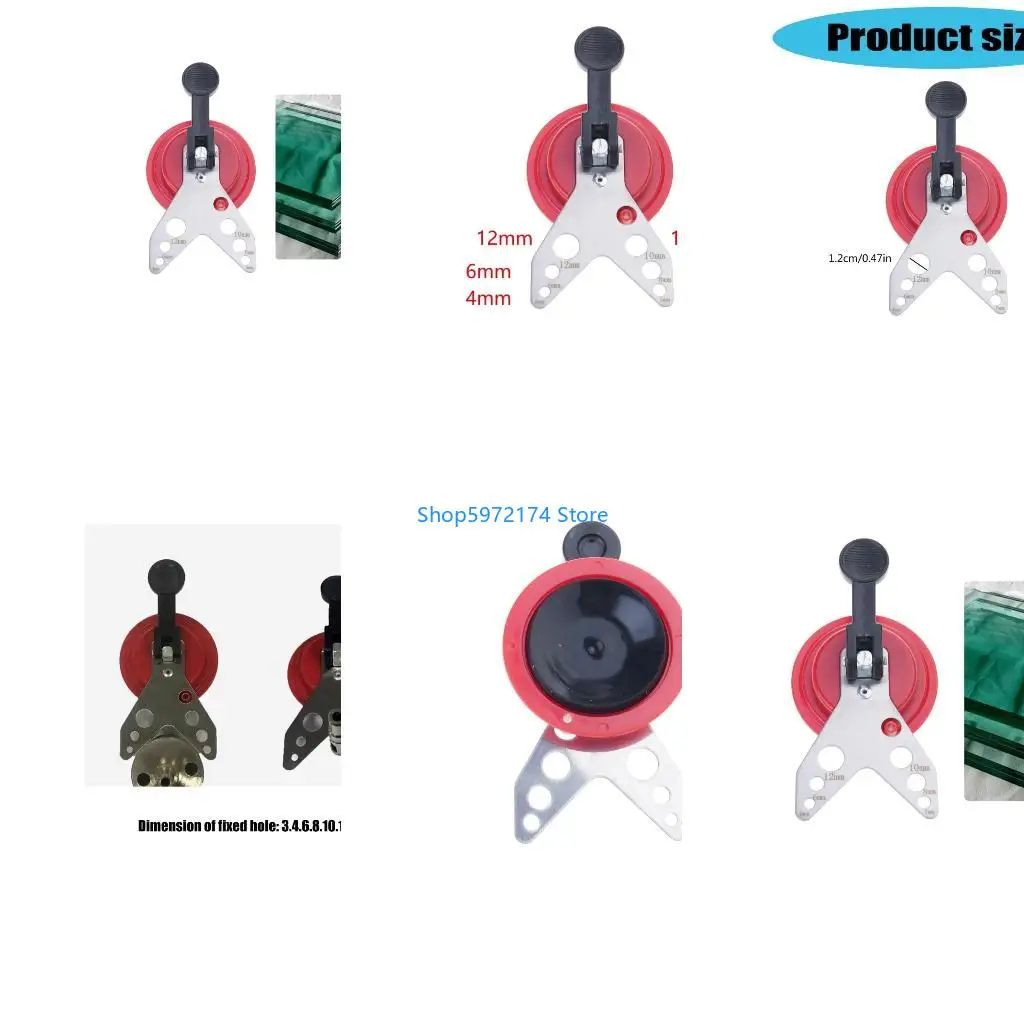 Y3NB High Performances Tile Glass Hole Guide with Adjustable Sizes for Effective Drilling on Smooth Materials