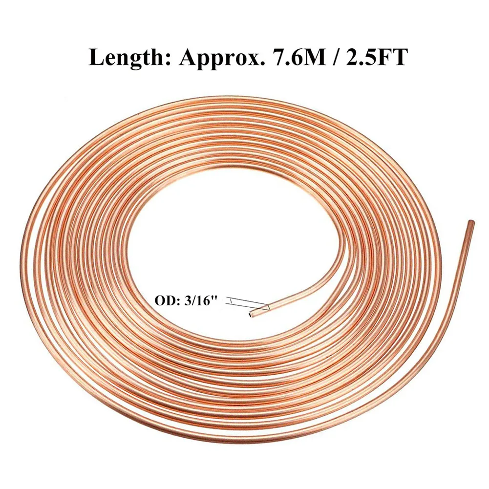 For Car Brake Replacement Brake Line Kit Hydraulic Brake Line 3 16 Inch Diameter 25 Feet Length High Flexibility