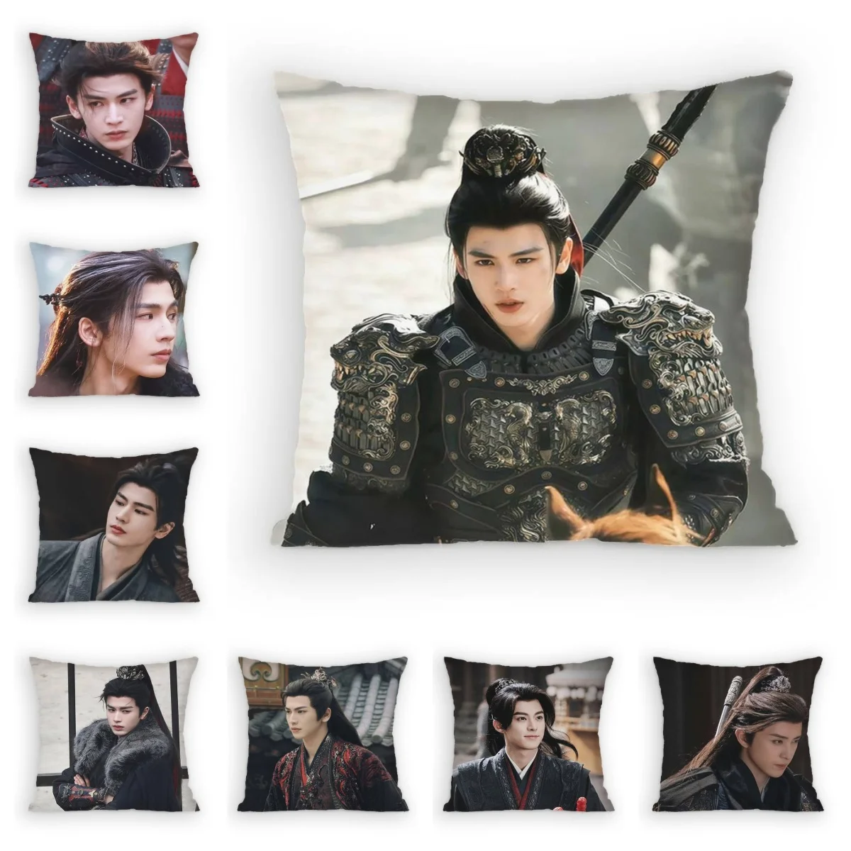 1pc Zhu Yu Xie Zheng Cushion, Perfect Gift for Zhang Linghe Fans & Car Decor,Polyester 2D Double-Sided Print,Fan Bedroom Pillow