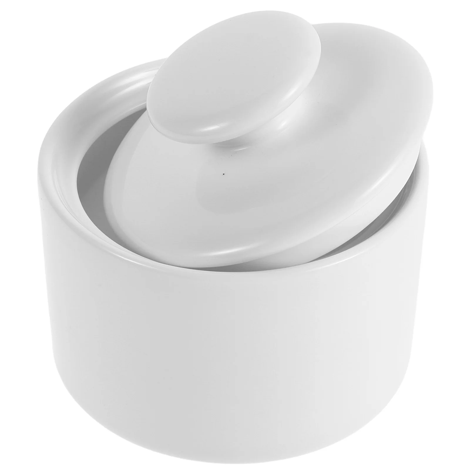 

170Ml Coffee Sugar Container White Straight-Sided Jar for Freshness Preservation Space Saving Kitchen Pantry Organizer Jar with