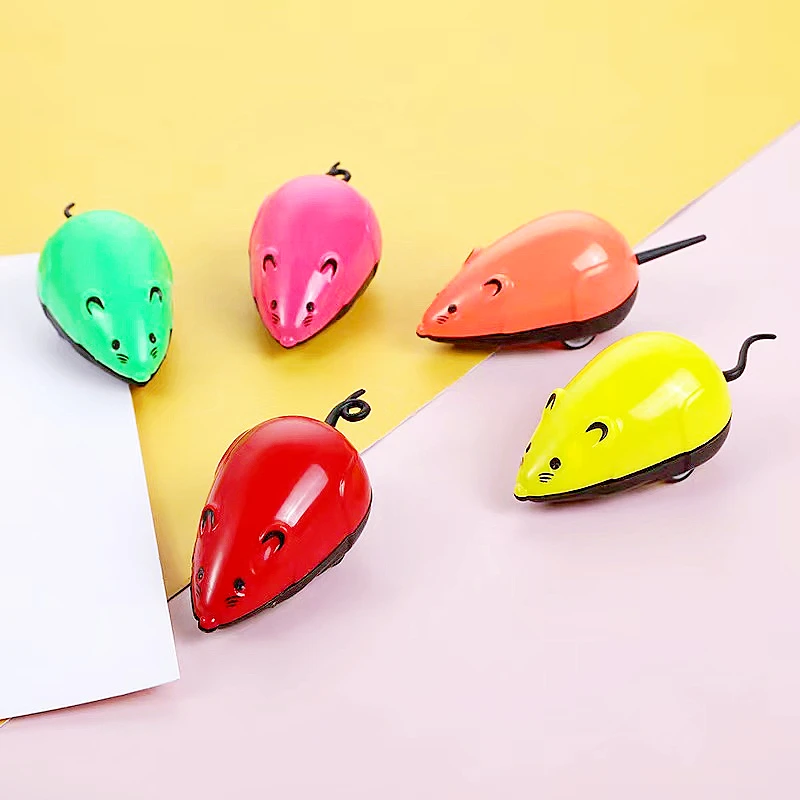 10PCS 2022 Mini Plastic Pull Back Mouse Toy Kids Baby Shower Birthday Party Gifts Party Favors Pinata Stuffing For The Kids Toys