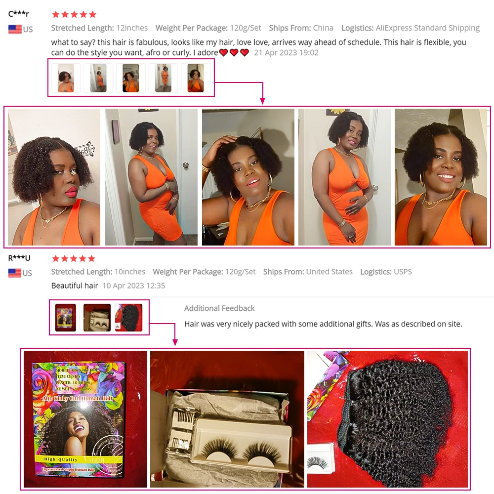 Afro Verworrene Lockige Clip Ins Haar Verlängerung Menschenhaar Mongolischen Verworrene Lockige Menschenhaar Clip Ins Verlängerung Für Schwarz 120G Vollen Kopf