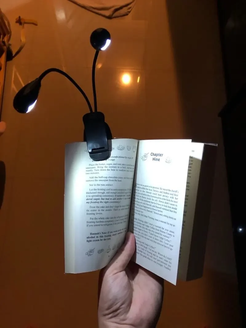 4 Led Adjustable Goosenecks Clip on LED Lamp for Music Stand and Book Reading Night Light Clip Lamp  Book Light Rechargeable