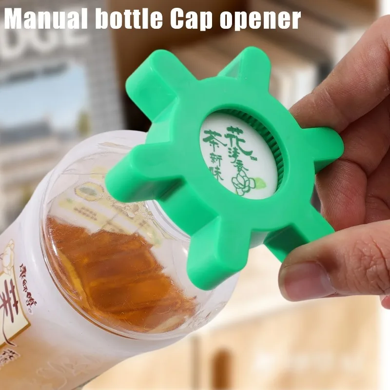 1-3pc Multi-funktion Flasche Kappe Opener Tragbare Kunststoff Soda Rotary Flasche Opener Für Picknick Camping Bar küche Opener Werkzeug – Detail 4