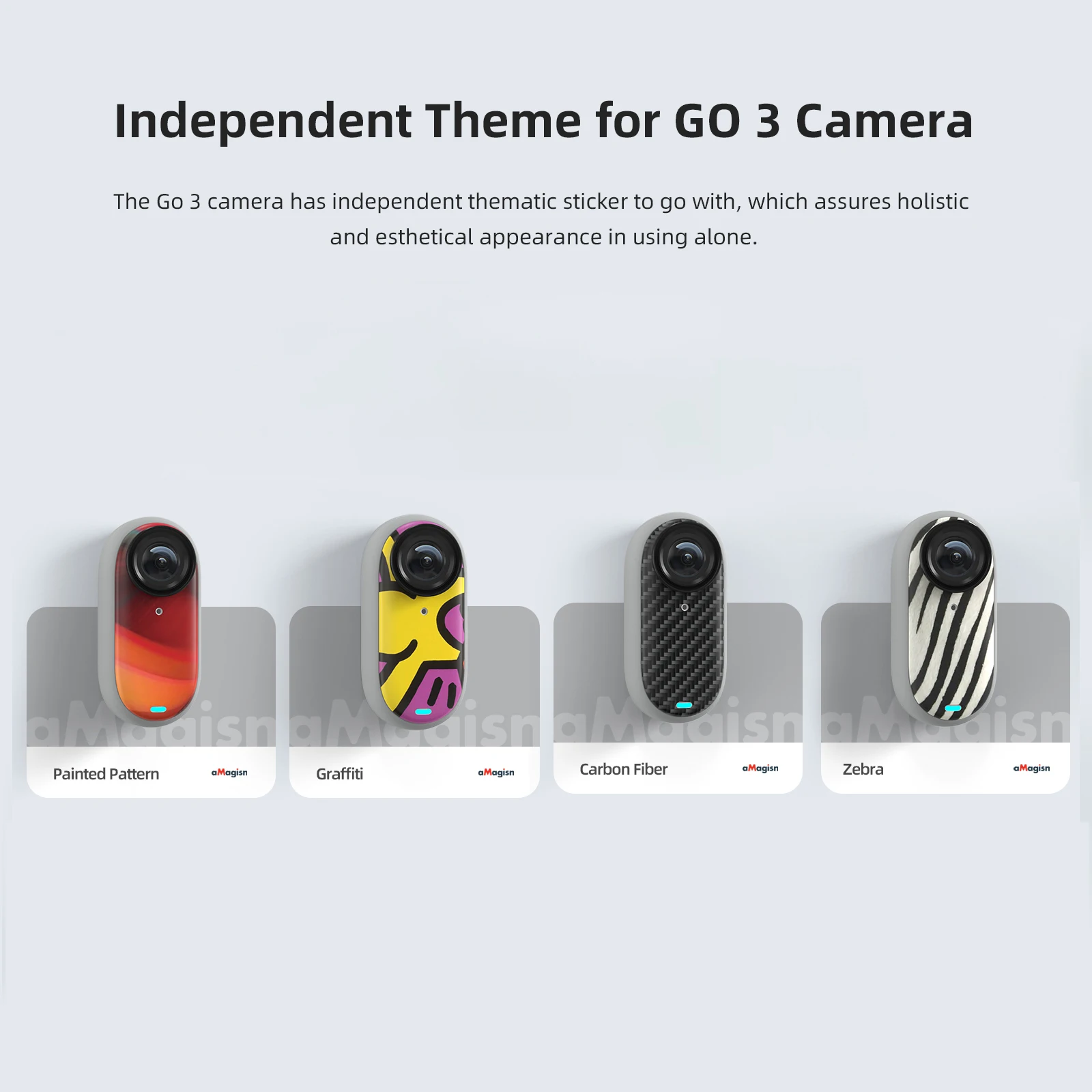Stickers For Insta 360 GO 3 GO 3S Camera Body Stickers Protective Film For Insta360 GO 3 Skin Sports Action Camera Accessories