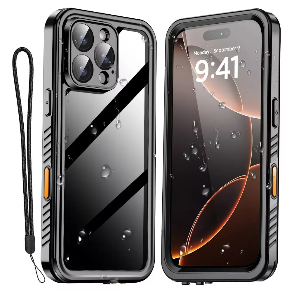 Wodoodporne etui IP68 do iPhone'a 16e 16 15 14 13 12 11 Pro Max XR XS Plus Metalowy aluminiowy telefon do pływania Luksusowa podwodna osłona