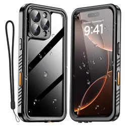 IP68 Waterproof Case For iPhone 16e 16 15 14 13 12 11 Pro Max XR XS Plus Metal Aluminum Swimming Phone Luxury Underwater Cover