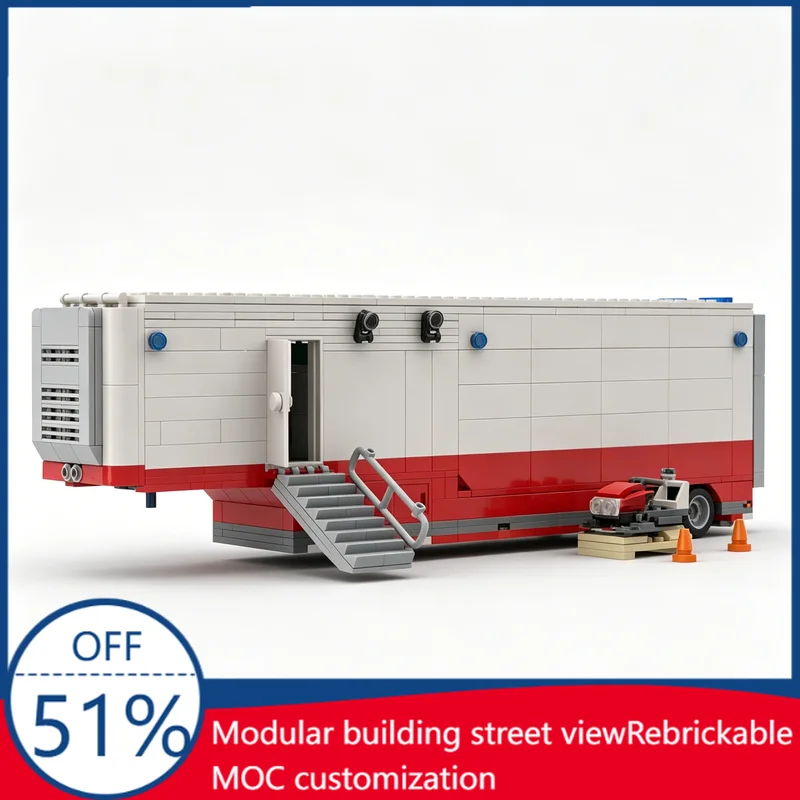 

NEW 953PCS Urban Search And Rescue USAR Trailer Rescue Vehicle MOC Model Building Blocks DIY Assembly Educational Christmas Gift