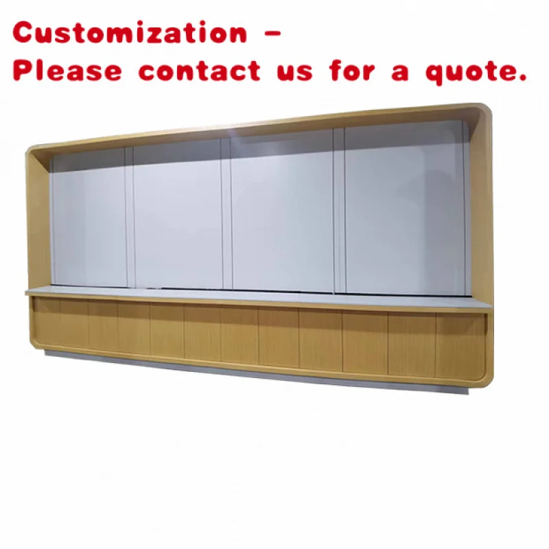 

custom.big wall standing display shelves special design wall standing display cabinet with wood veneer