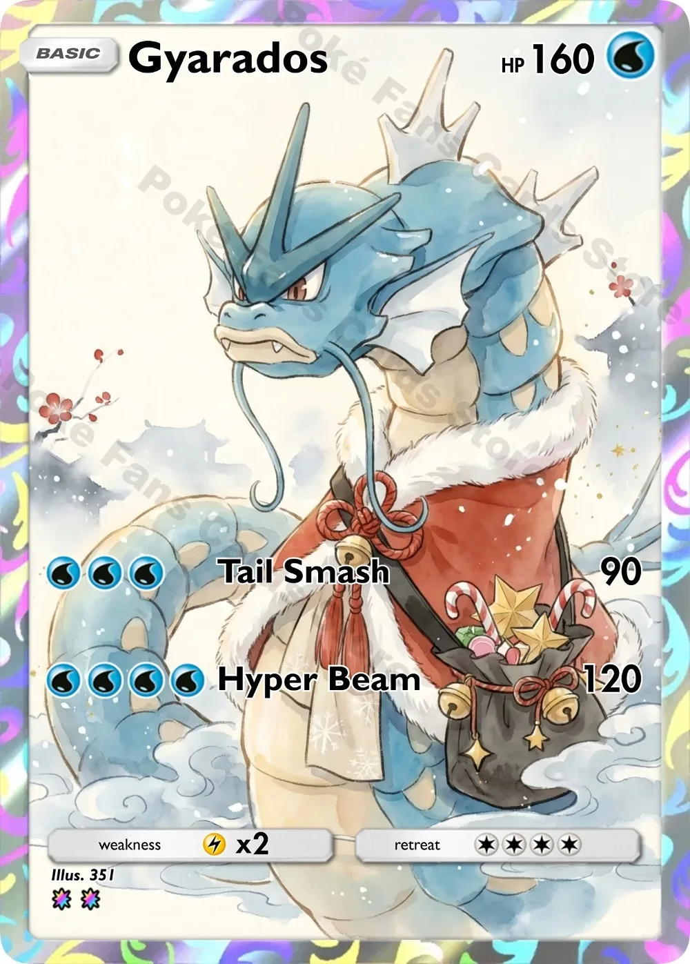 5Pcs PTCG Cards Mimikyu Gyarados Blastoise Rapidash Dodrio Christmas PTCG Collection Cards Shiny English PTCG Cards Gift view 3