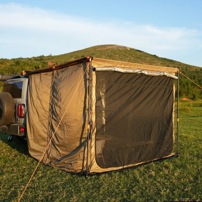 Outdoor car side tent, camping cloth house, folding canopy side tent