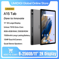 UMIDIGI A15 Tab,11” 2K Tablet Android 13,7500mAh Battery,16GB RAM(8+8G),256GB ROM,Unisoc T616,Octa-Core,13MP Rear AI Camera