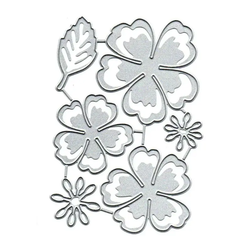 Flower Scrapbooking Cutting Die Album Cover Embossing Decorative Blade Punch Stencils Crafts Cutting Dies 2024 New Arrivals