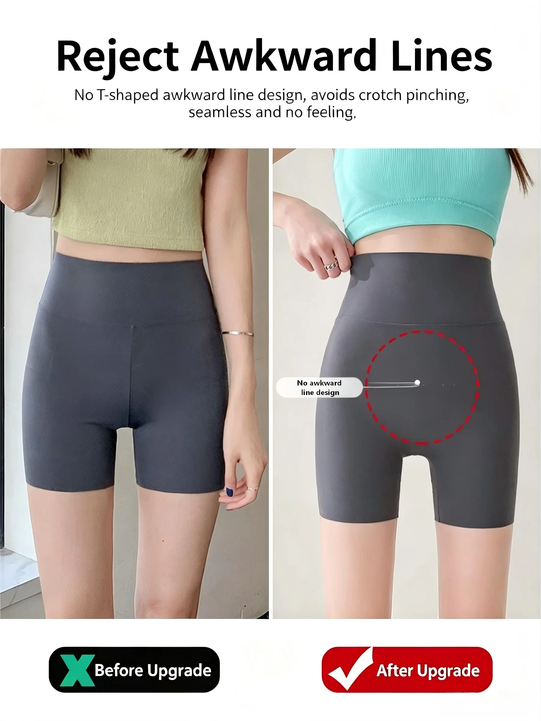 Luxe Ladies Breathable Summer Shark Shorts High Waist Figure Slimming Butt Lift Fitness Cycling Bottoms