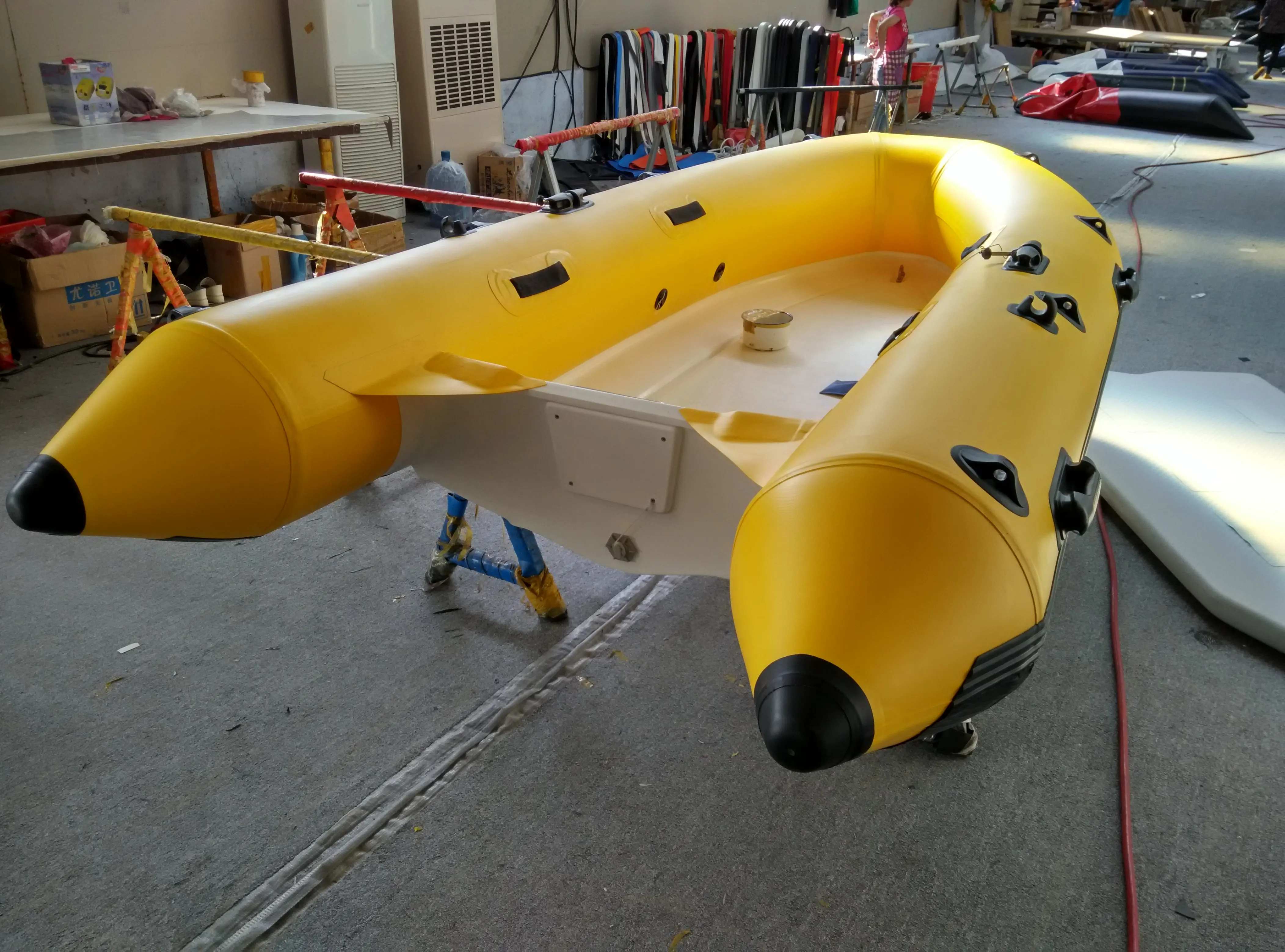 360 cm RIB Aluminum Hull Inflatable Boat with Motor Yacht Hypalon PVC Outboard Engine