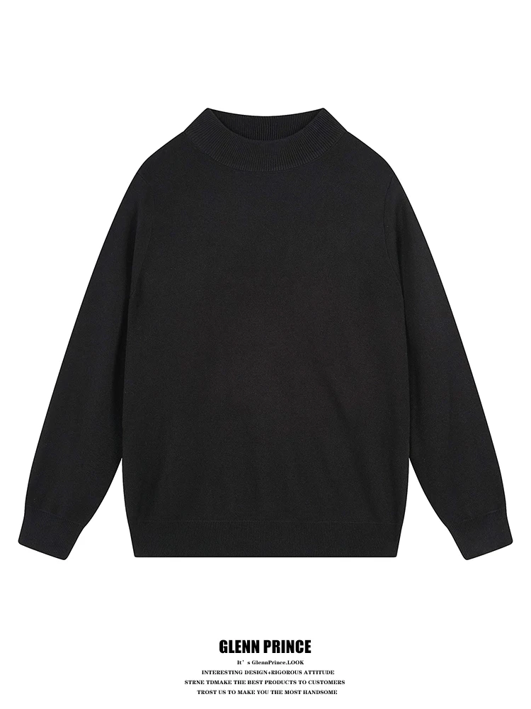 

Мужской свитер GPstudio Basic Color Mid-Ne, базовая теплая одежда для осени и зимы, новый повседневный стиль...