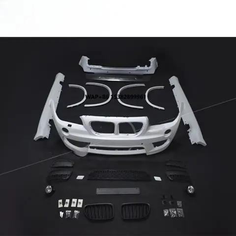High Quality! X1 E84 to MT Stylebody Kit with Front Bumper Rear Bumper Side Skirts Over Fenders Grille X1 E84 Car Kits
