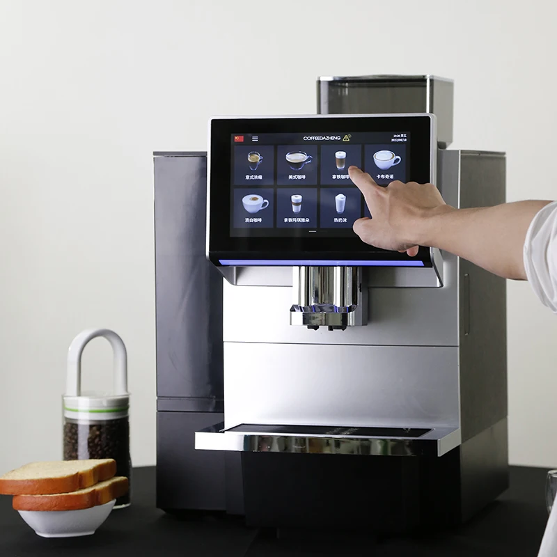 220V 50Hz Fully Automatic Commercial Coffee Machine Stainless Steel Dual Boiler Coffee Making Equipment For Cafe Shop