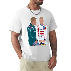 Sebastian Vettel & Mick Schumacher T-Shirt graphics hippie clothes men graphic t shirts